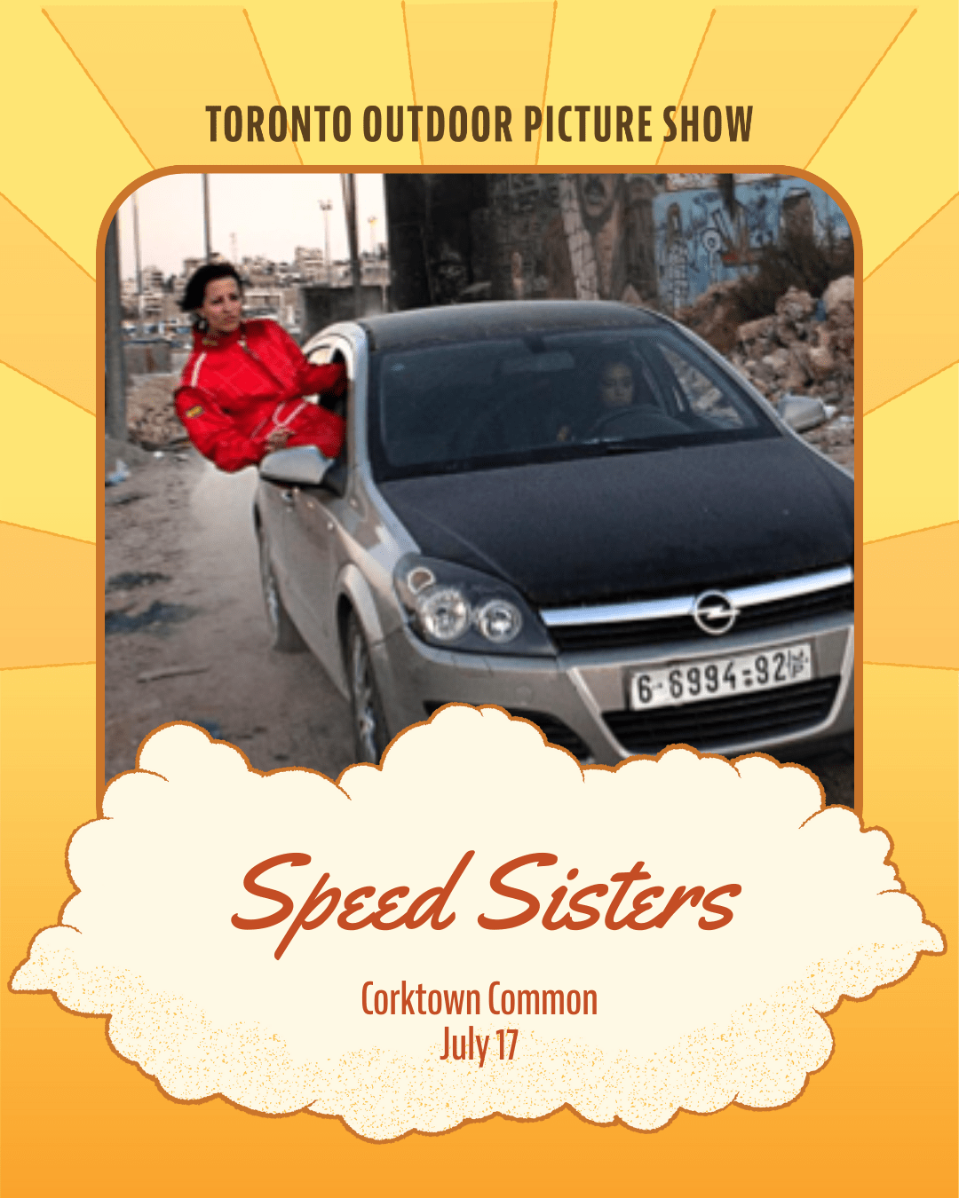 Toronto Outdoor Picture Show Presents: “Speed Sisters” at Corktown Common