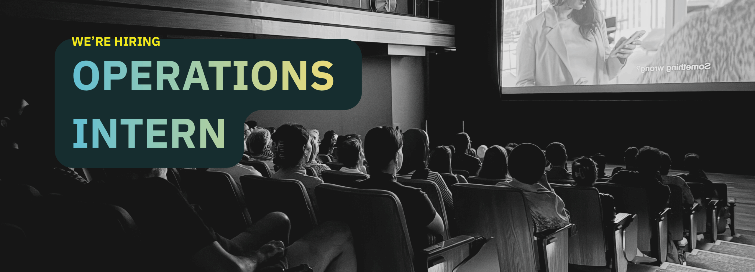 Applications Open: Operations Intern